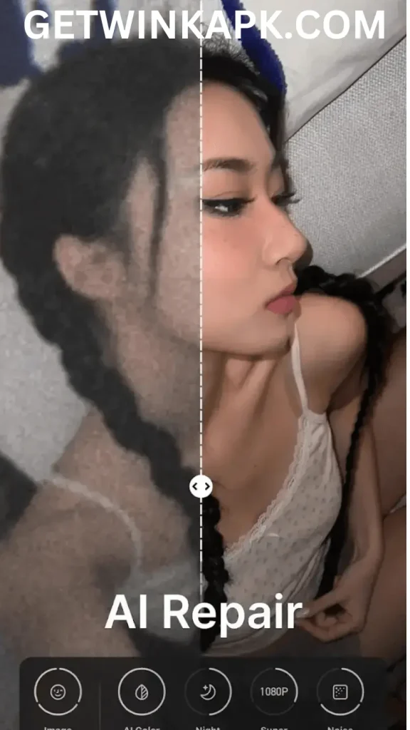 Get AI Repair Image By Using Wink Video Retouching Tool